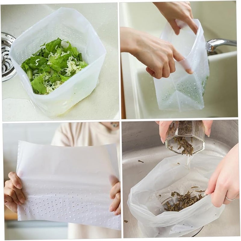 90 قطعة من أكياس التصفية القابلة للتصرف لمصرف حوض المطبخ، مصفاة نفايات الطعام، أكياس قمامة - Image 5